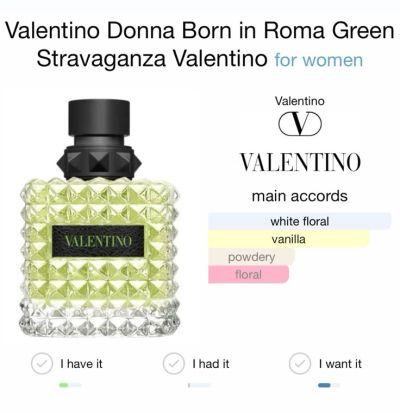 Valentino Born in Roma Donna Green Stravaganza 